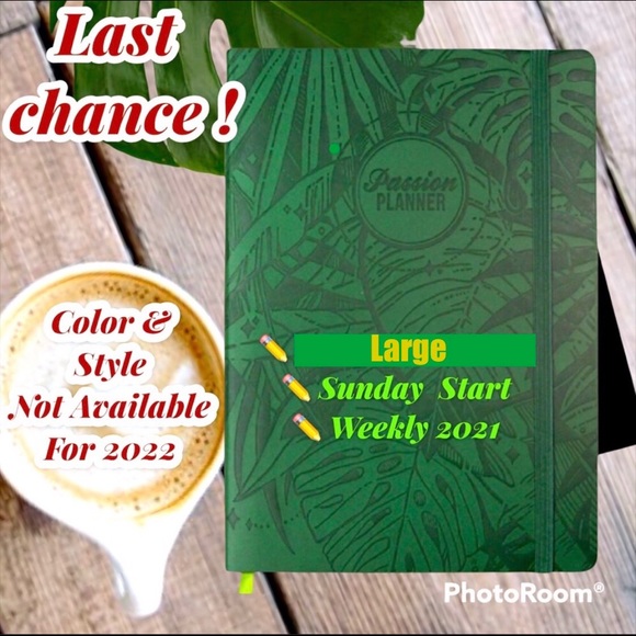 PASSION PLANNER: WEEKLY 2021 ANNUAL FOREST GREEN - Picture 5 of 5